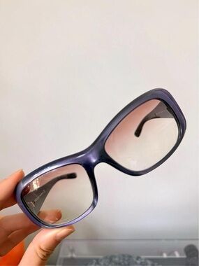 Prada Purple Square Gradient Lens Sunglasses
